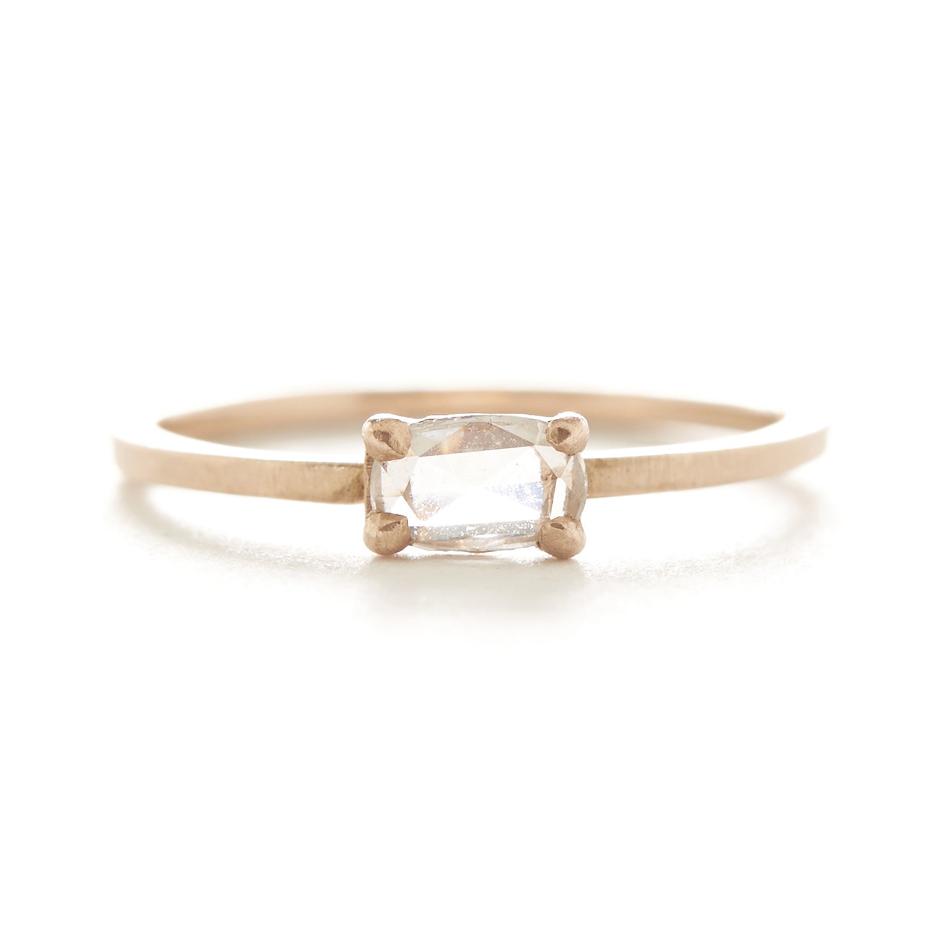 Single Band of Diamonds Surround Round Diamond Halo in 14k White Gold  Bridal Engagement Ring Setting - Diamond & Design